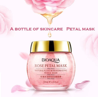 Masque de Nuit aux Pétales de Rose — Soin Hydratant
